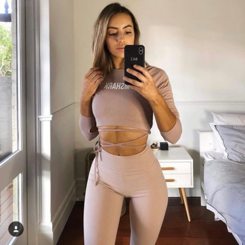 Gymshark Dreamy Legging and String Crop Top